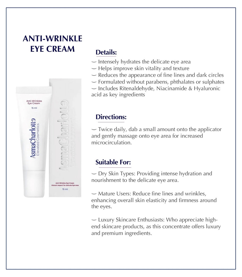AsmaCharlotte Retinal Anti-Wrinkles Eye Cream